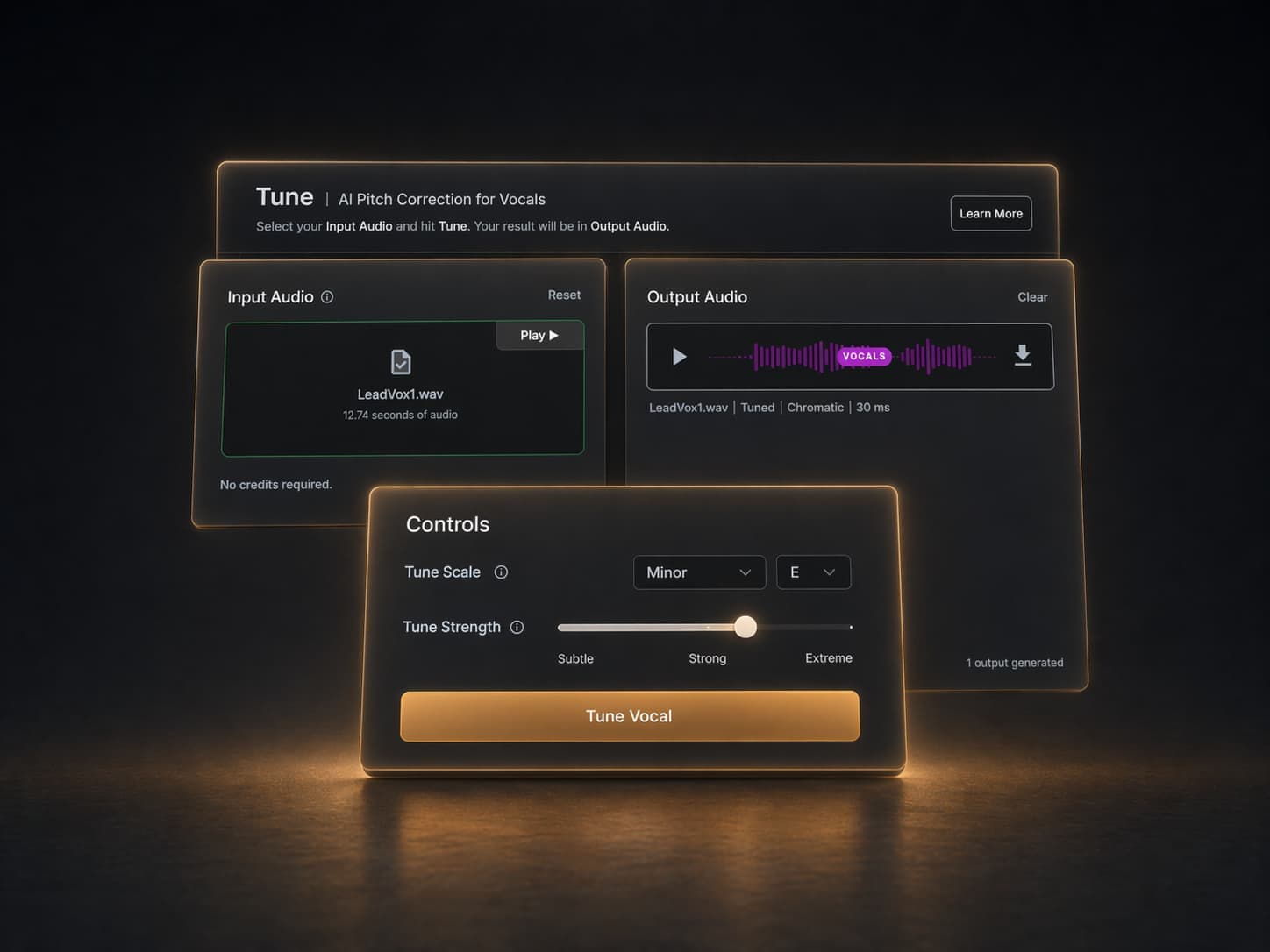 AI vocal pitch correction and sweetspot analysis