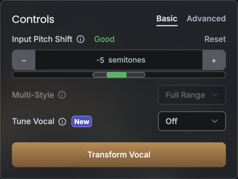 Improved input and model range overlap after adjustment.