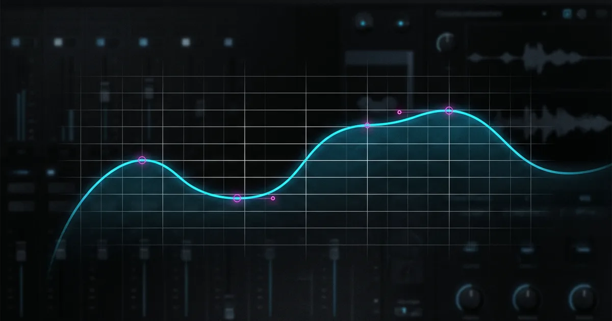 A vocal pitch curve moving naturally through a restrained musical-note grid